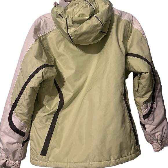 Light Green and White Ski Snow Jacket - Picture 4 of 5